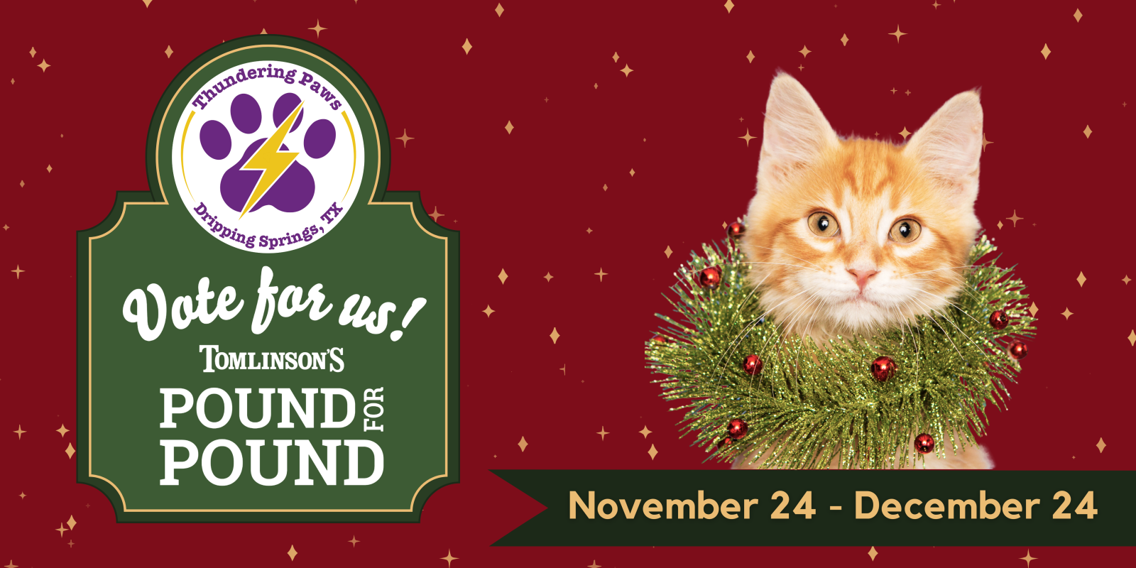 Tomlinsons Pound4Pound Food Drive & Gift Wrapping Event